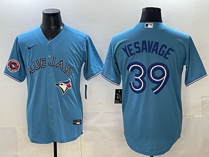 Men 2025 Toronto Blue Jays #39 Yeaavage Light Blue Game Nike MLB Jersey style 04